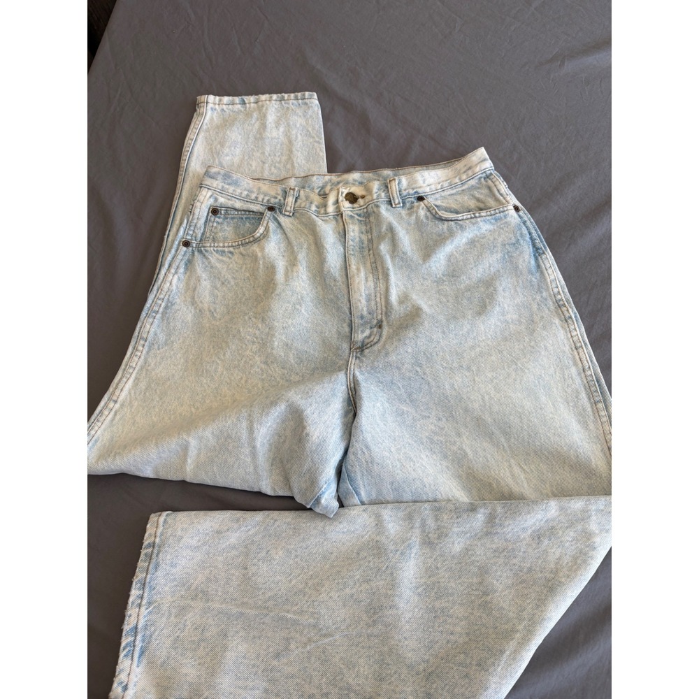 Vintage Congo Trader Light Acid Wash High Rise barrel Leg Jeans Womens 18 AVG